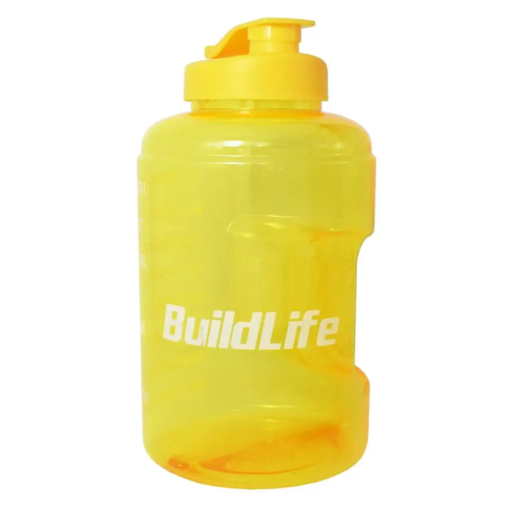 Whole Yellow Buildlife 3.8L с широким горлышком 1 галлон бутылка для питьевой воды BPA бесплатно обучение большой емкости чайник для наружного кемпинга чайник кружка - Цвет: Whole Yellow