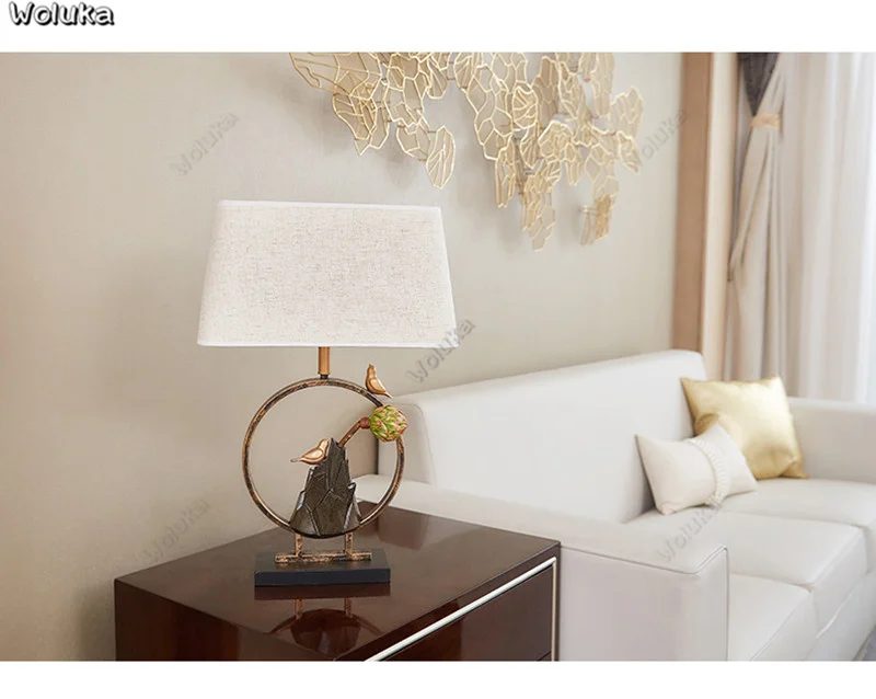 Китайская Настольная лампа с цветочным расположением дзен украшение для офиса