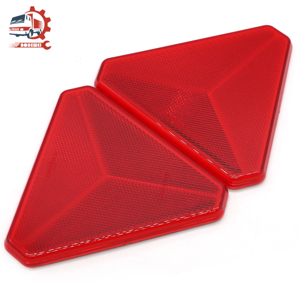 AOHEWEI Треугольники самоклеющиеся красный отражатели задний светоотражающий