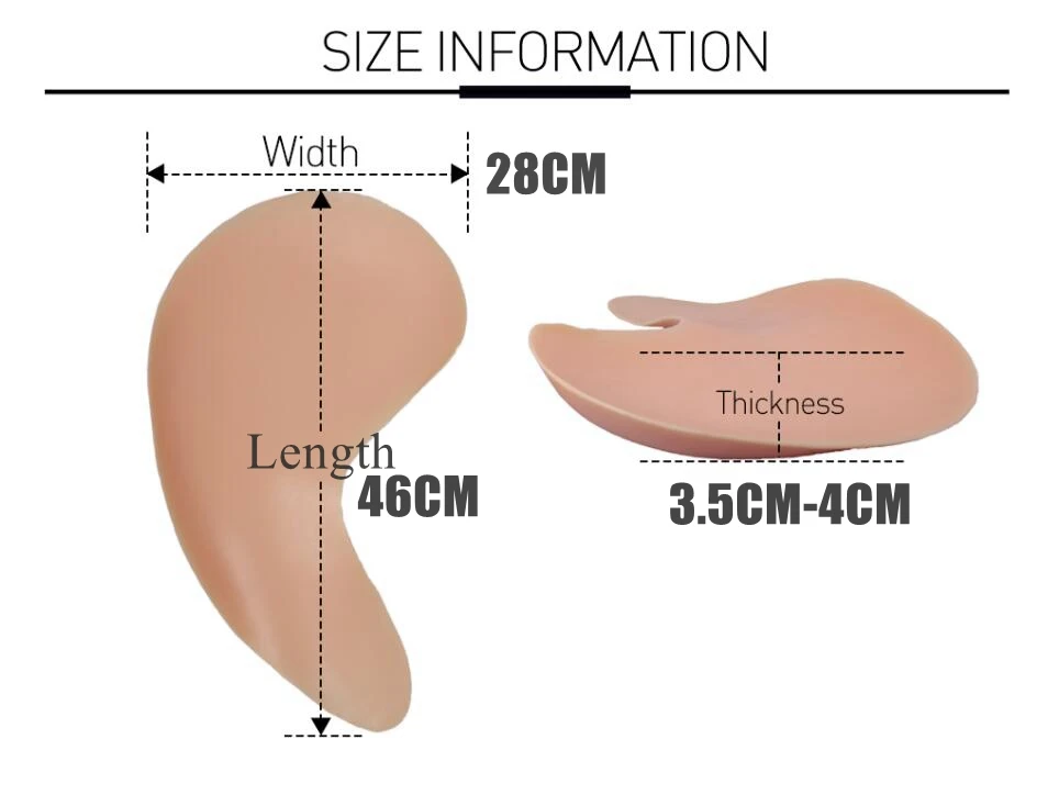 Улучшенная подушка для ягодиц Enhance Hip Pad Buttock 6G из сексуального силикона для формирования ягодиц и бедер у трансвеститов и транссексуалов.