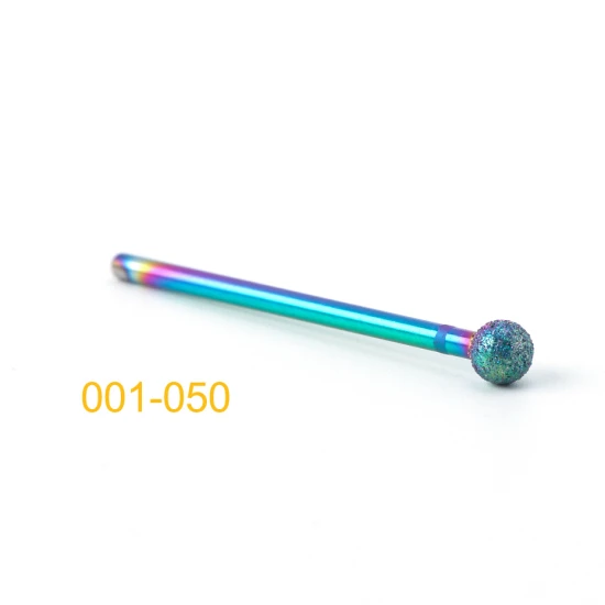001-050 Diamond Cuticle Nail Drill Bits Milling Cutters Burr Files Manicure Pedicure Polish Removing Gel Electric Machine Tools TR1514-1 - Цвет: 001-050