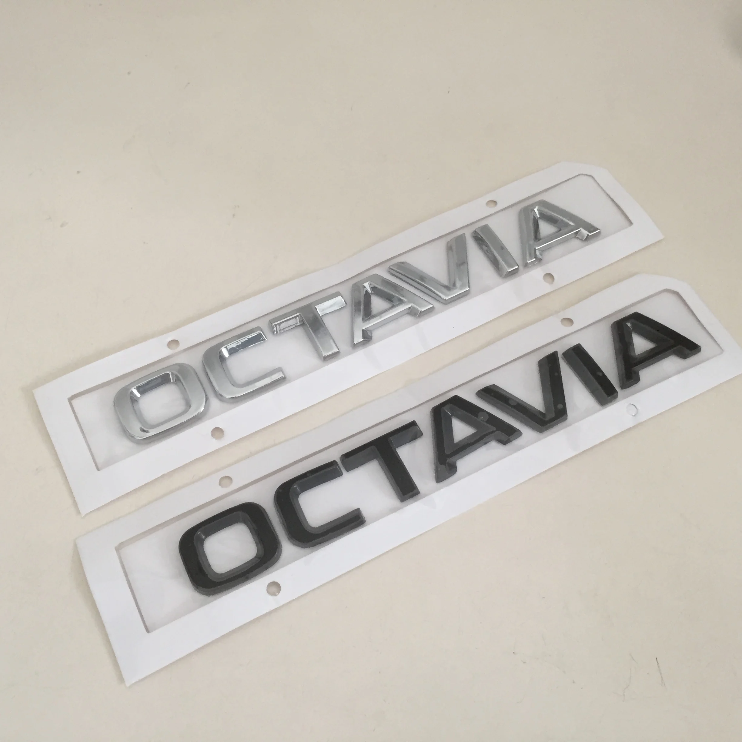 3D ABS Высокое качество Octavia Автомобильные буквы задний багажник эмблема значок
