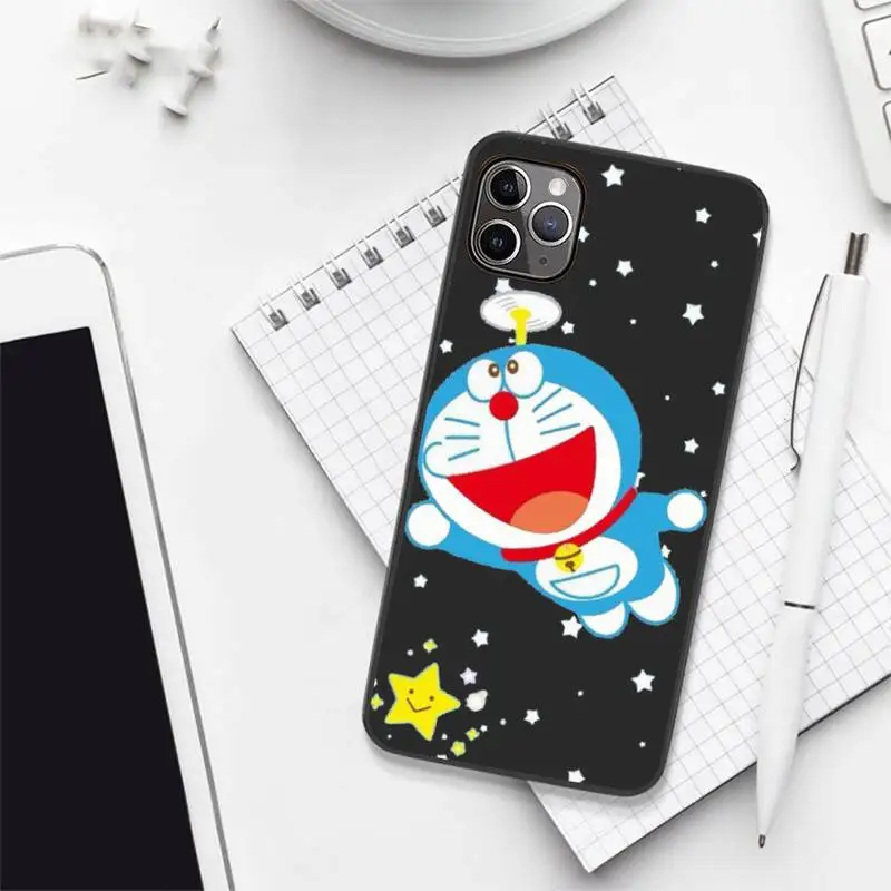 

Cute Cartoon Doraemon Robot cat Phone Case for iPhone 12 11 mini pro XS MAX 8 7 6 6S Plus X 5S SE 2020 XR