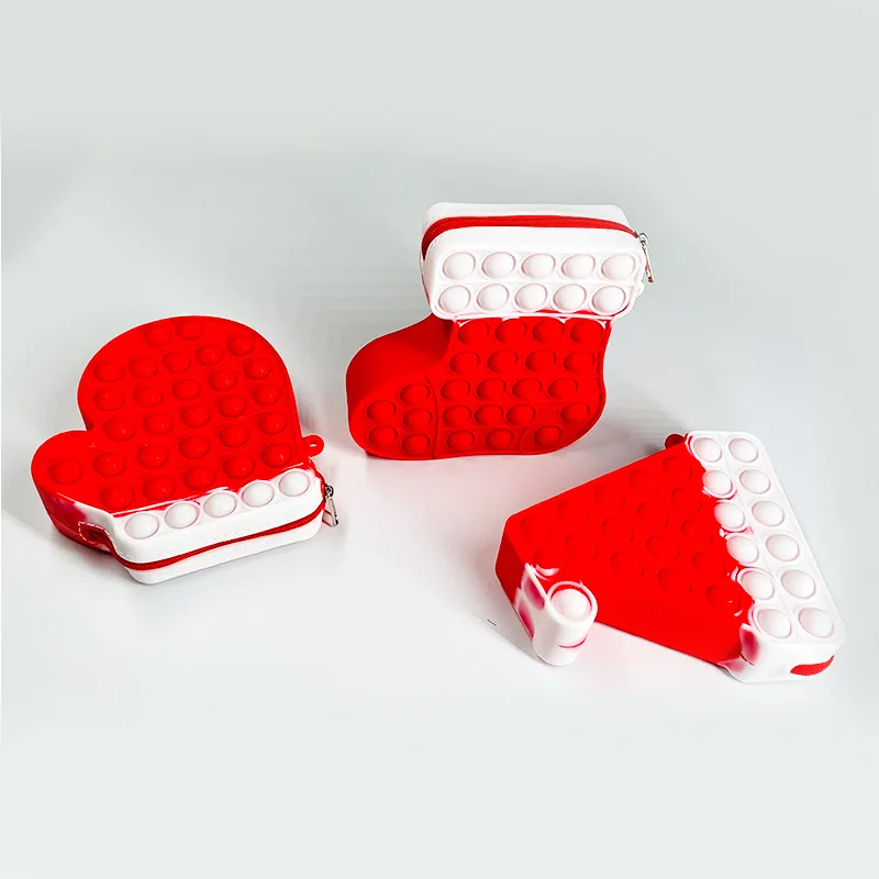 

Игрушки-фиджеты, Рождественская шапка для снятия стресса для взрослых, милые рождественские серия, кошелек для монет, подходящие рождестве...