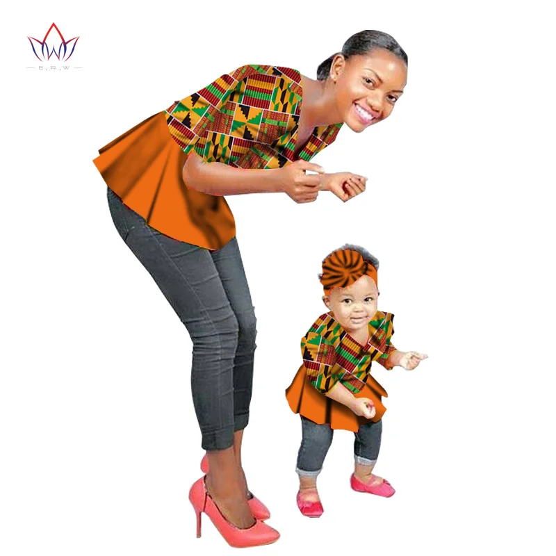 New Summer New Fashion Family Matching Clothes Brand Mother And Baby Family Clothing Tops Family African Clothing None BRWYT46