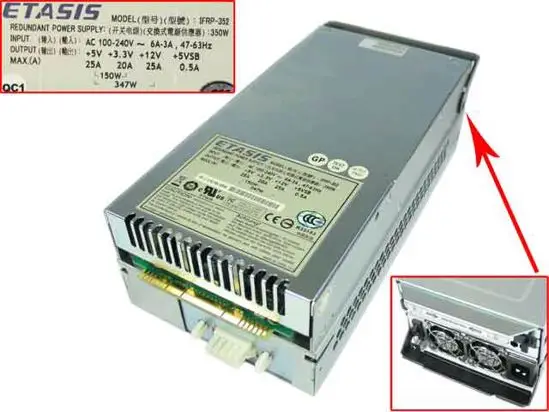 ETASIS IFRP 352 блок питания сервера 350 Вт PSU Inspur AS500 Новый|Блоки для компьютеров| |
