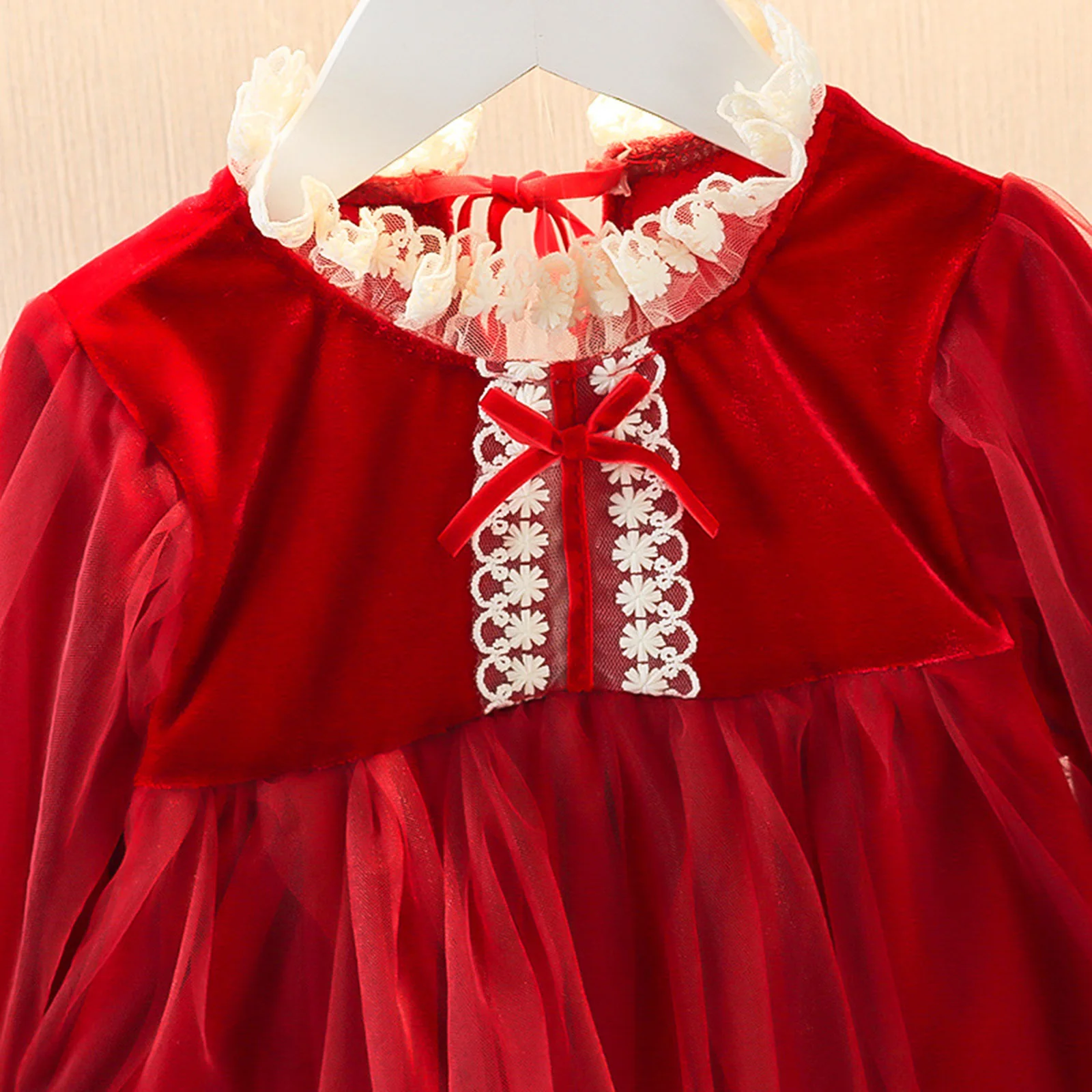 Fashion Kids Girls Dress Velvet Christmas Dresses For Winter Outfits Casual Mesh Tutu Vestidos Toddler Girl | Детская одежда и