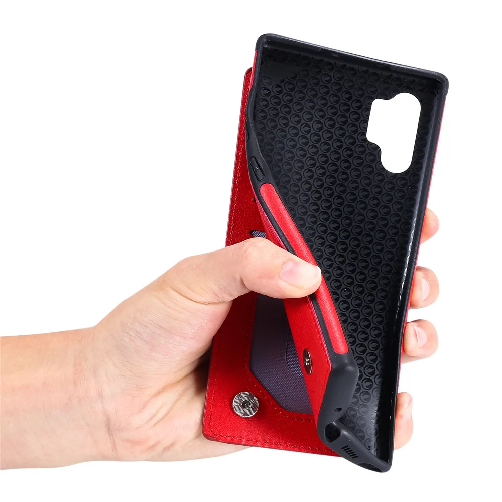 For Samsung Galaxy Note10+ 5G S10 S9 S8 Plus Case Leather Flip Wallet Card Cover S10E Note 10 9 8 Fundas | Мобильные телефоны и
