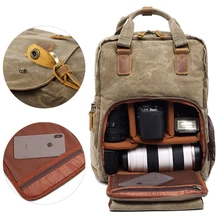 Camera Bag Batik Waterproof Canvas Casual Backpack Photography SLR Digital Backpack Retro