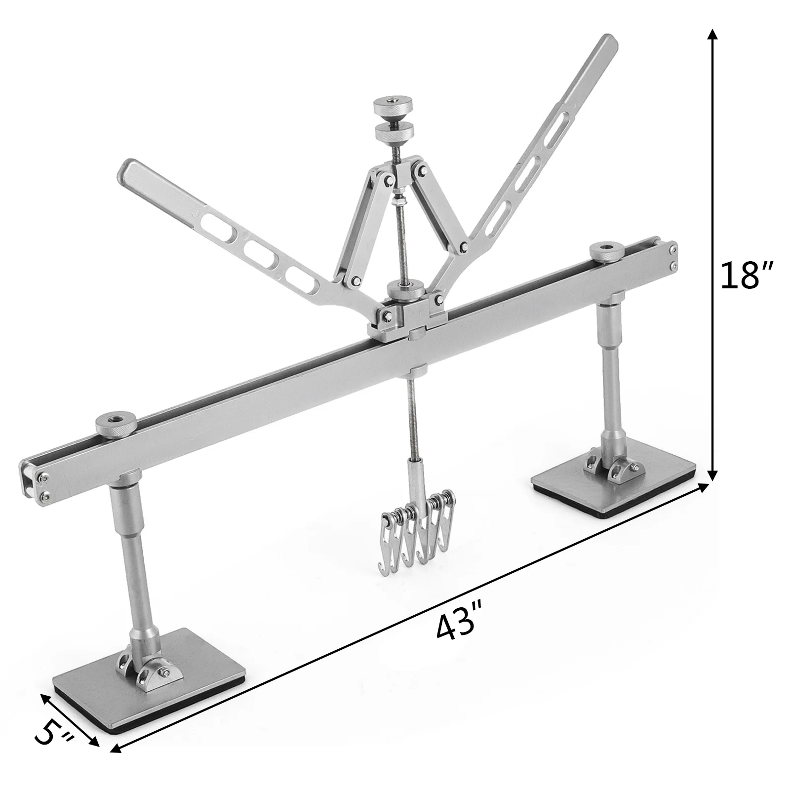 

VEVOR 110CM Dent Pull Lever Straightening Bar Kit Puller Rings Wavy Wire Repair