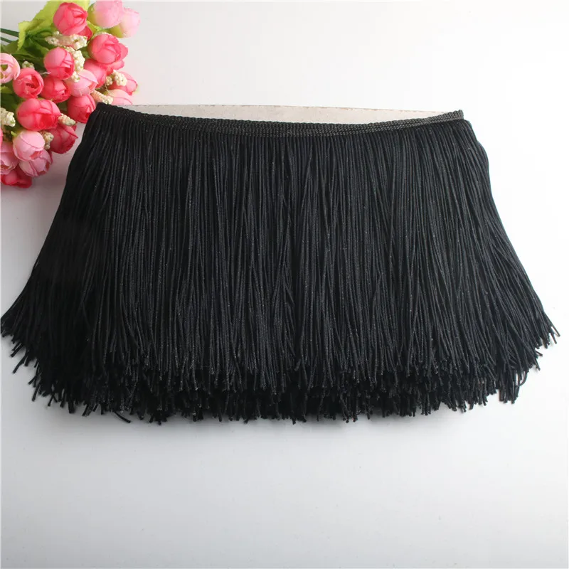 10 Yards 15cm Long Tassel Fringe Lace Trim Ribbon Tassels For Curtains Dresses Fringes For Sewing Trimmings Accessories Crafts images - 6