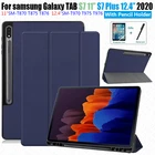 Новинка 2020, чехол для Samsung Galaxy Tab S7, 11 дюймов, женский, для Tab S7 12,4, T970, T975, чехол для планшета с держателем для карандашей