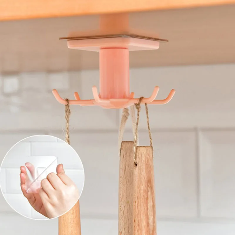 Кухонный крючок-органайзер вешалка для ванной комнаты настенная сушилка посуды