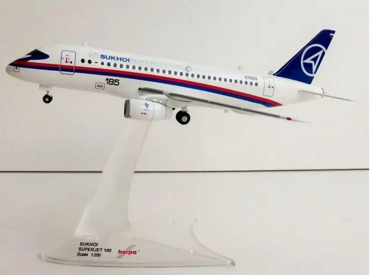 Herpa Wings Sukhoi русский Superjet 100 1/200 Готовая модель самолета| |
