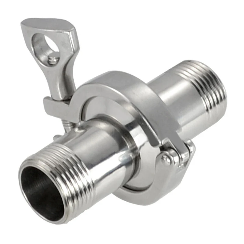 2 шт санитарный наконечник 1/2 &quotDN15 тройной зажим PTFE прокладка наружная резьба