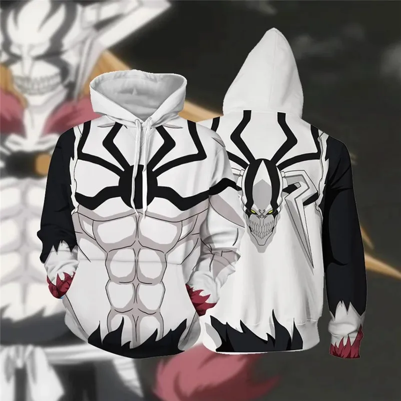 YINUODAIL Аниме Bleach Толстовка для мужчин и женщин толстовки на молнии Косплей костюмы