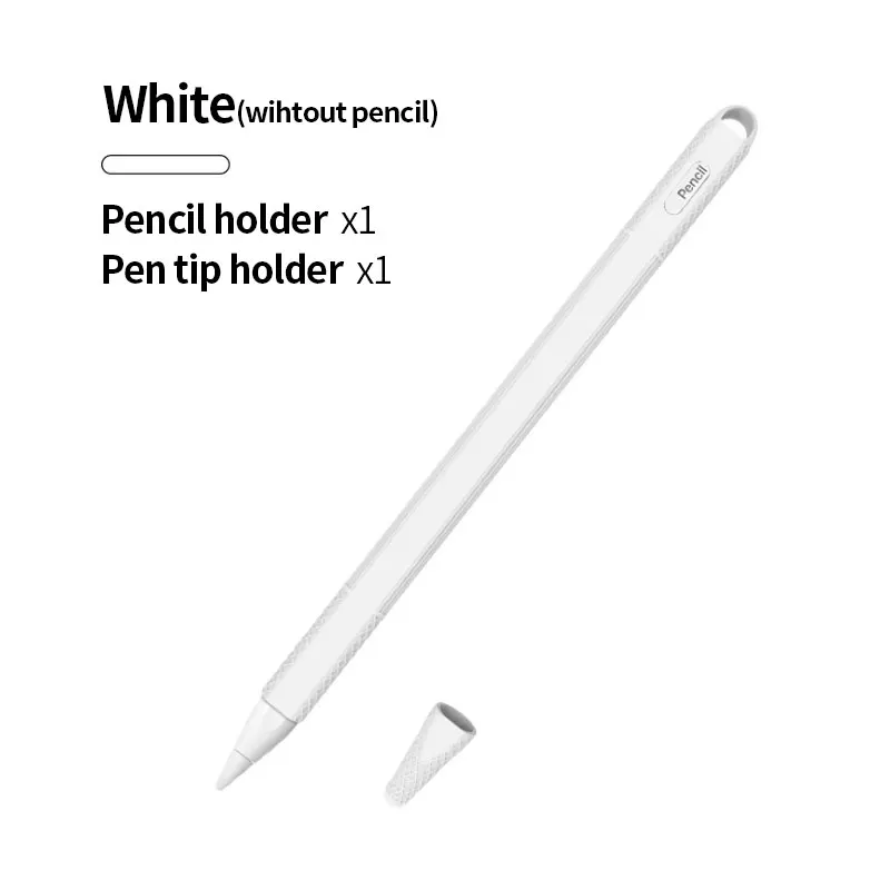 ipad apples pencil 2 gen soft silicone case pencil case pencil leather ipad touch screen pen case ipad accessories free global shipping