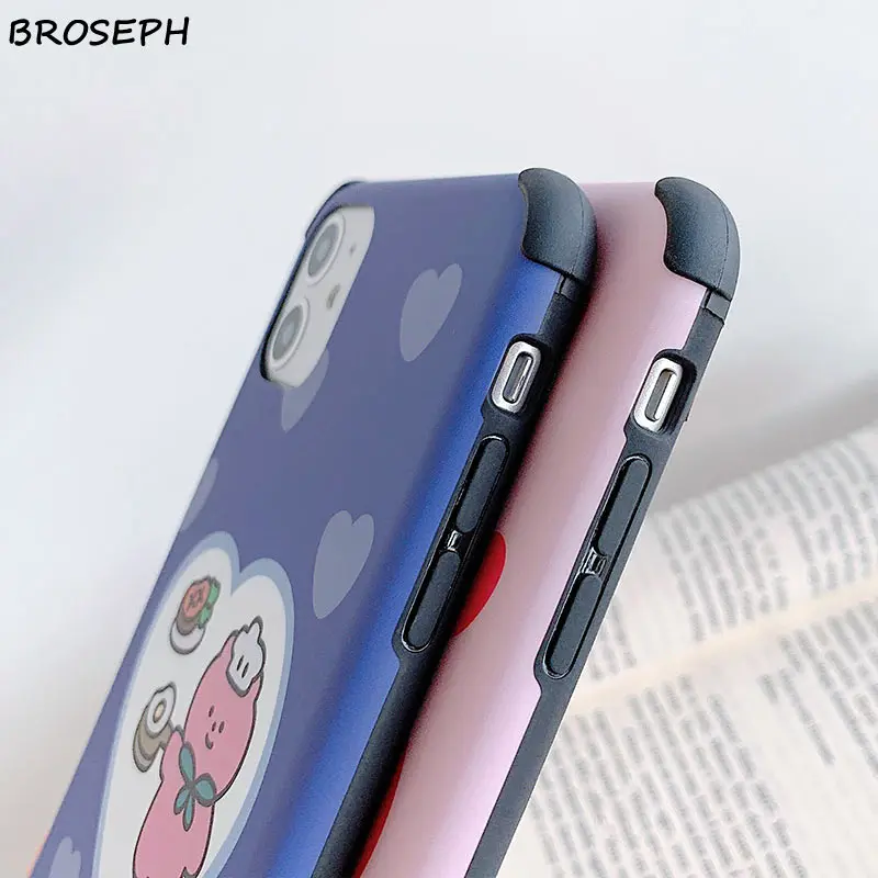 Cute Cartoon Anime Phone Case For iPhone 11 Pro Max X XR XS Soft TPU Love Bear Back Cover 7 8 Plus Fundas |