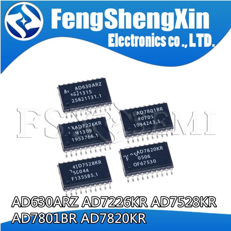 Интегральные микросхемы AD630ARZ AD7226KR AD7528KR AD7801BR AD7820KR SOP-8, 1 шт.