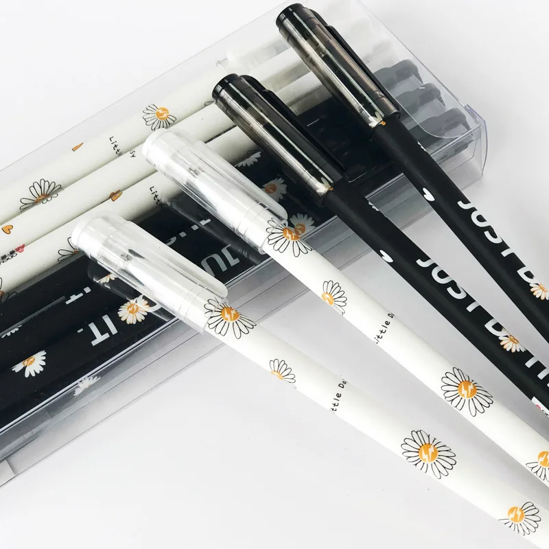 Симпатичная гелевая ручка с маргаритками креативные канцелярские