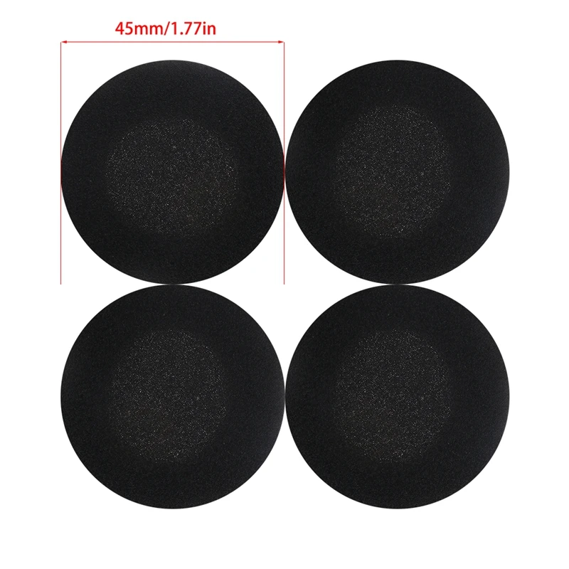 

New 4pcs/set Replacement Soft Sponge Ear Pads Covers For Headphone Headset 45MM