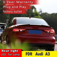 new for audi a3 tail lights 2013 2019 led tail light led rear lamp with dynamic turn signal car styling