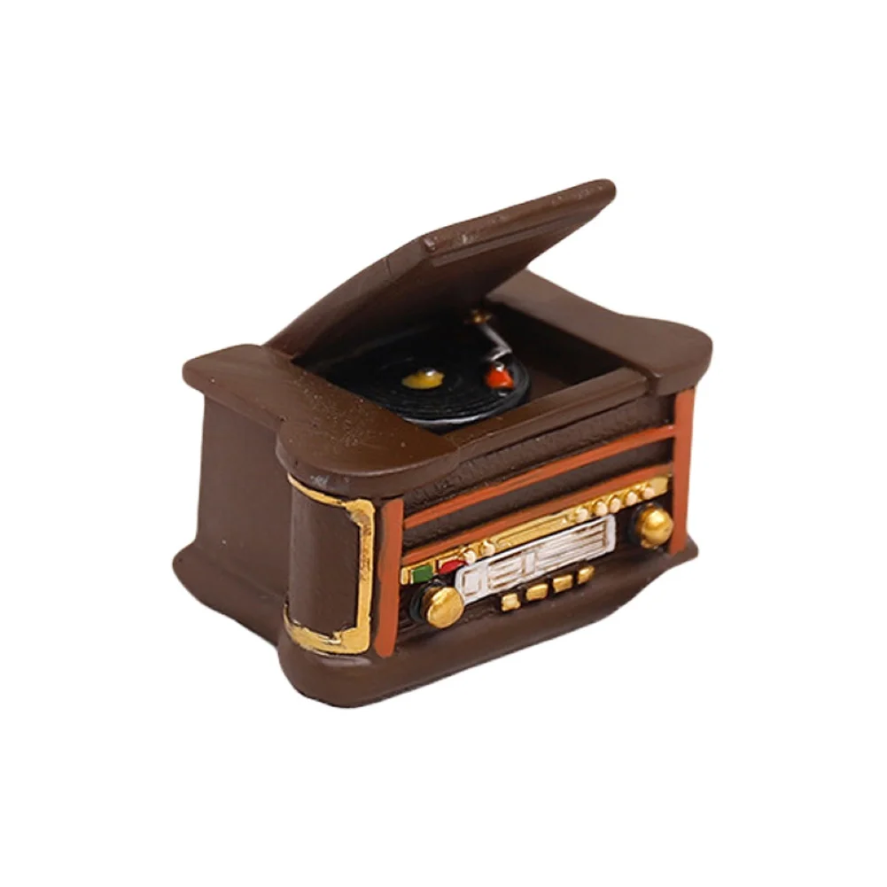 Винтажное радио пианино камера в форме телефона модель из смолы Античная