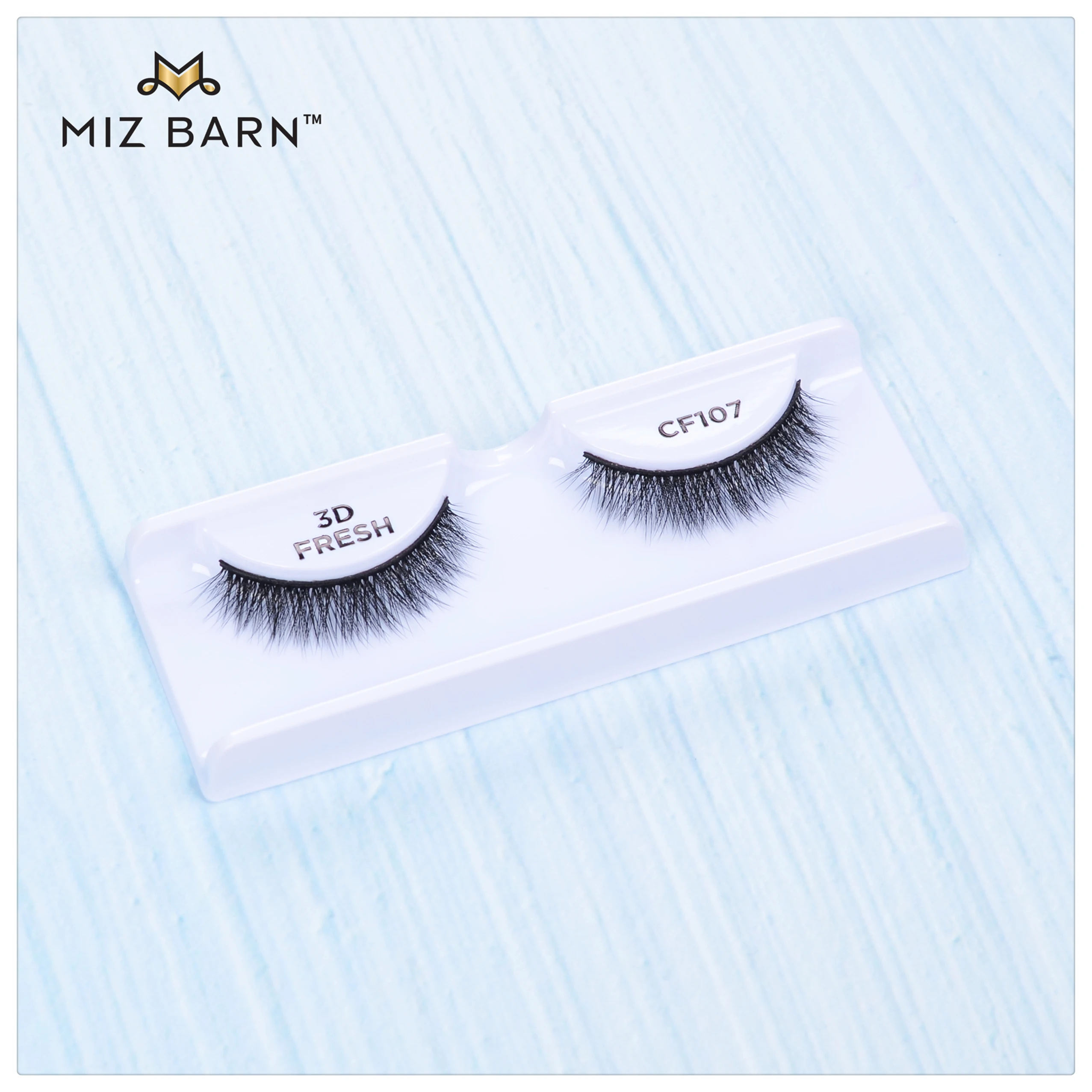 

MIZ BARN 3D CASHMERE-CF107 Eyelashes Natural Soft Eye Makeup Lashes Short Fluffy Handmade Faux Mink Eyelash Reusable Volume Lash