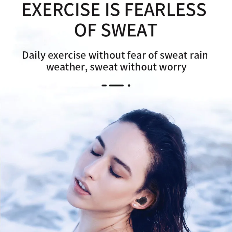 

Bqc-01 Tws Sport Bluetooth Earphone 5.1 Wireless HIFI Sport Earphone Mic Gaming Music Headset Headphones for A Mobile Phone