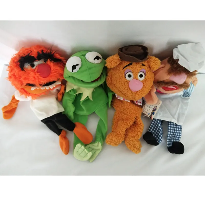Disney The Muppets кукла Kermit лягушка Фоззи Медведь шведский шеф повар Miss Piggy Gonzo плюшевый