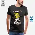 Я хочу, чтобы кирпичная черная футболка, M 6 Xl