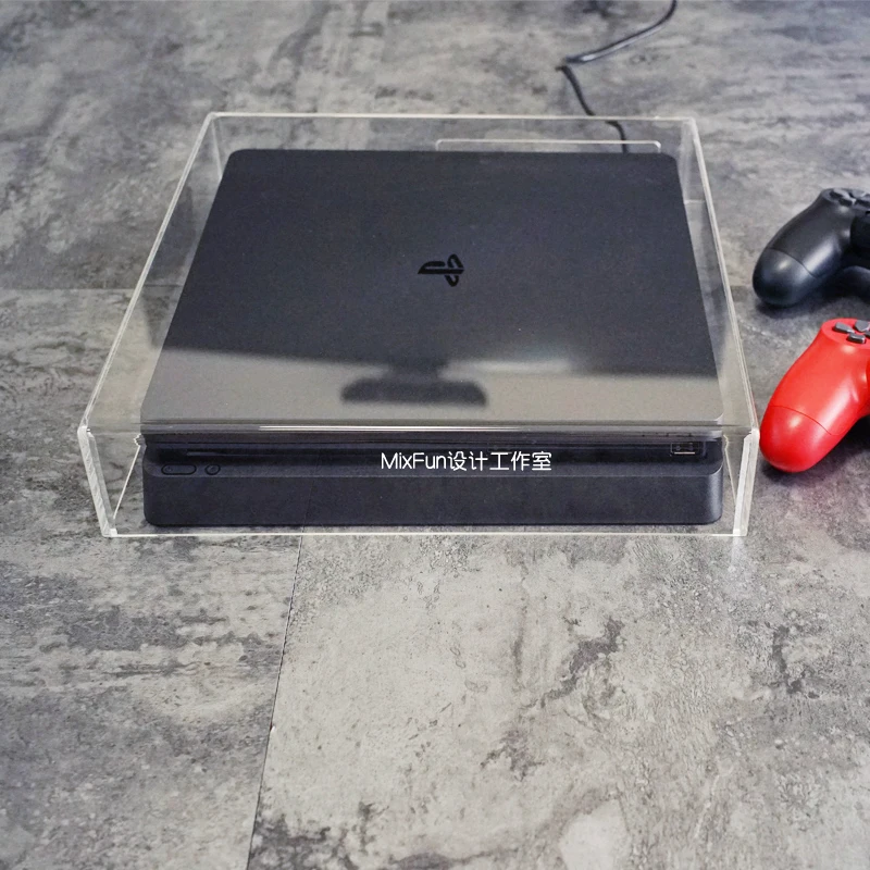 Новый прозрачный акриловый чехол для ps4 slim pro от пыли док-станции | Электроника
