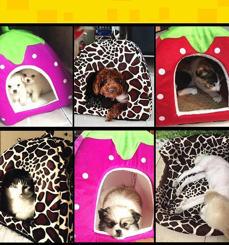 Кровать для кошек теплый домик зимняя кровать домашних животных подушка с