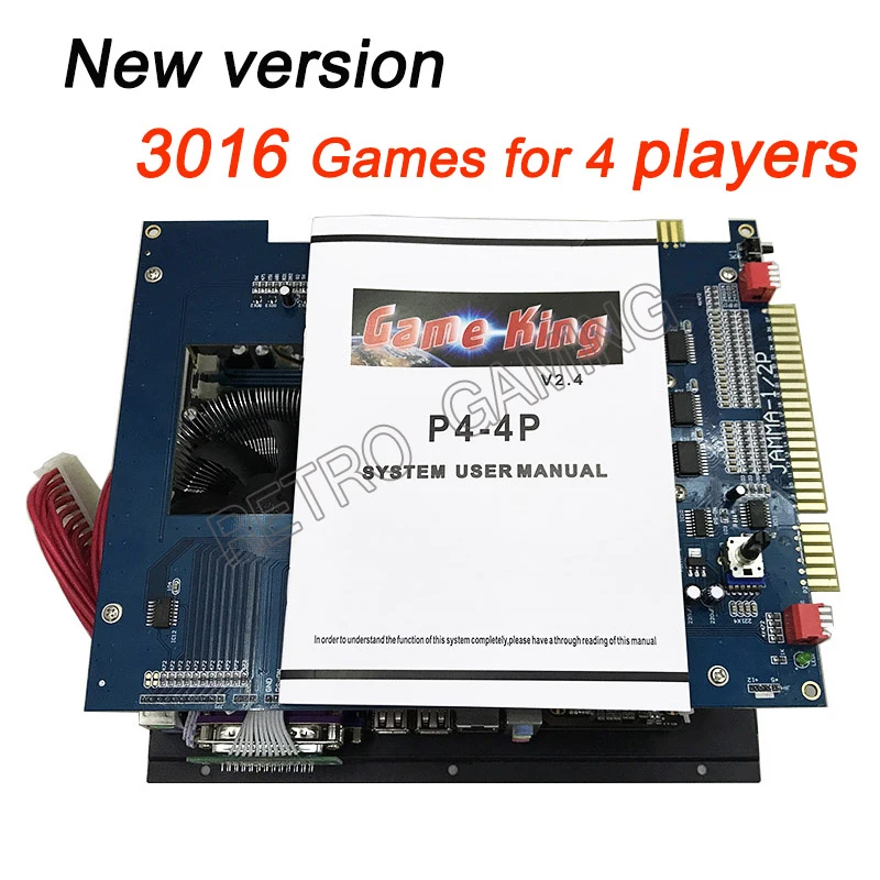 Аркадная машина pcb multi Game King 2019 в 1 игровой бокс JAMMA до 4 игроков два шкафа с блоком