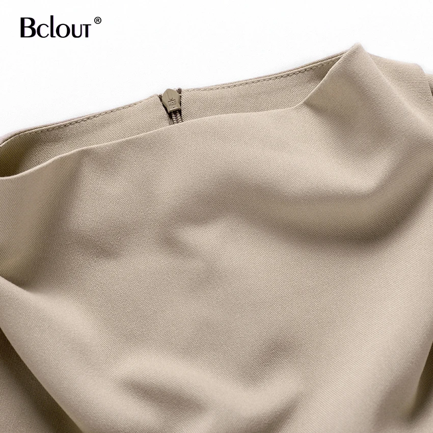 Женская блузка с драпированным воротником Bclout повседневная тканая рубашка цвета