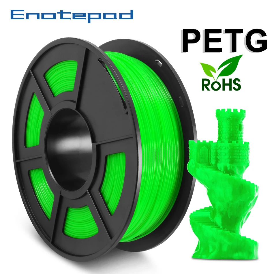 PETG 3D-принтеры нити Enotepad 1 75 мм Вес нетто: кг 2.2LB катушки ПЭТ принтер eco-friendly Материал