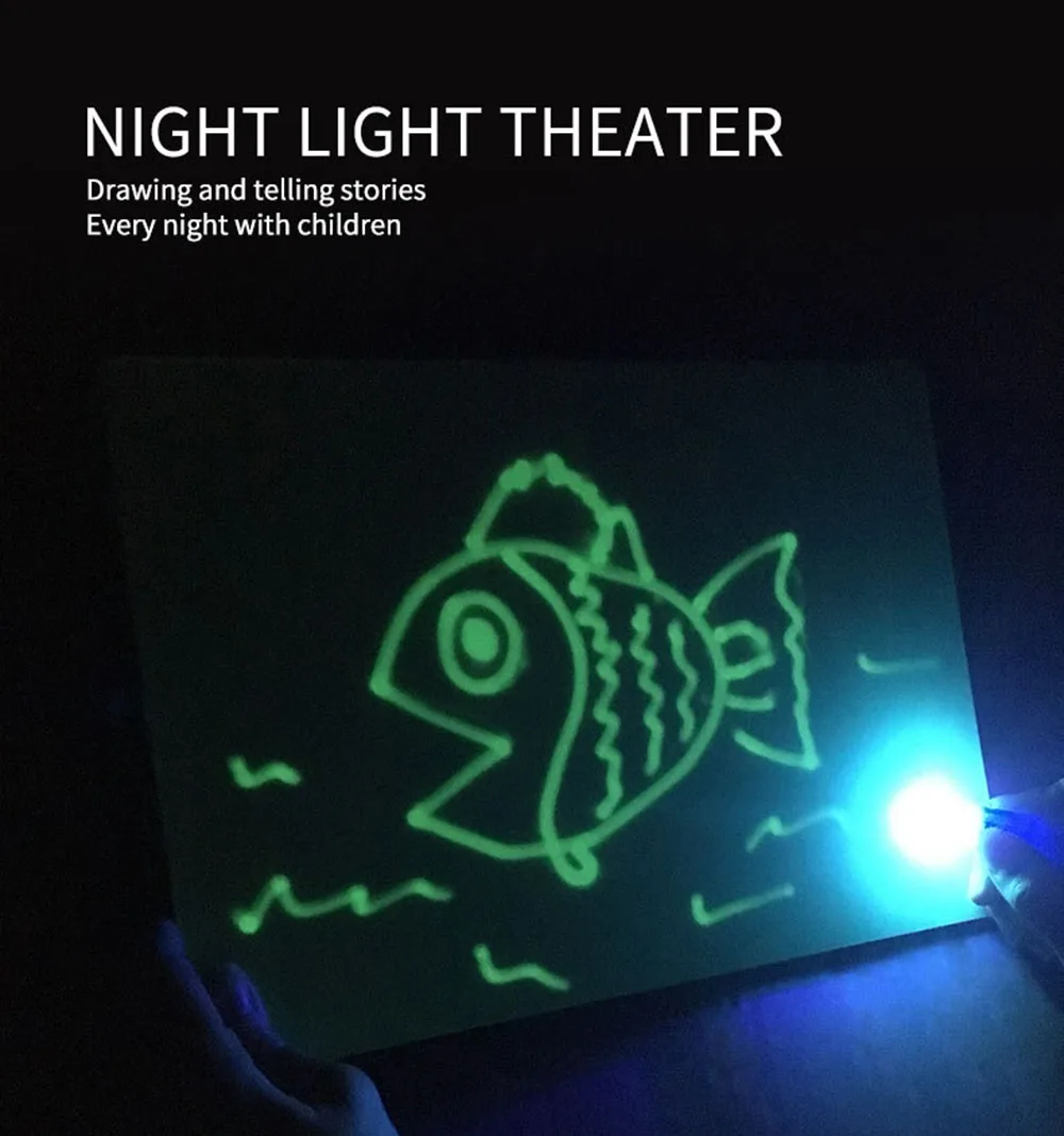 

NEW Level Fluorescent Drawing Board Children's Toy Copy Pad Painting Educational Girls Boys Kids Creative Gifts Magic Writing