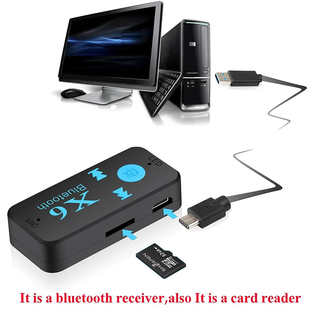 

Hands-free Car Music Audio Bluetooth Receiver Adapte Blutooth Wireless For Aux 3.5 mm Stereo Car Speaker Reciever Jack