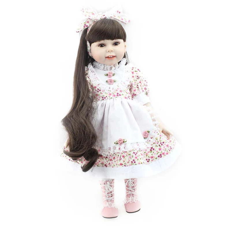NPK 18 дюймов Кукла ручной работы Reborn Baby Dolls полностью силиконовая Реалистичная кукла принцессы реалистичный резиновый игрушка для детей подарок на день рождения