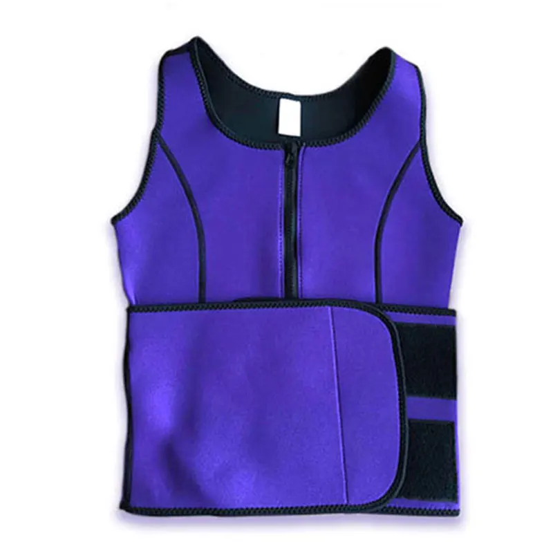 

Women's Abdominal Sculpting Fitness Clothing Rose Red Blue Purple Black Neoprene Body Shaping Female Chest Support Tunic