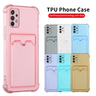 Противоударный силиконовый чехол для защиты объектива телефона для samsung galaxy a32 a22 a12 a52 a72 5G a02 a42 a82, задняя крышка для карт