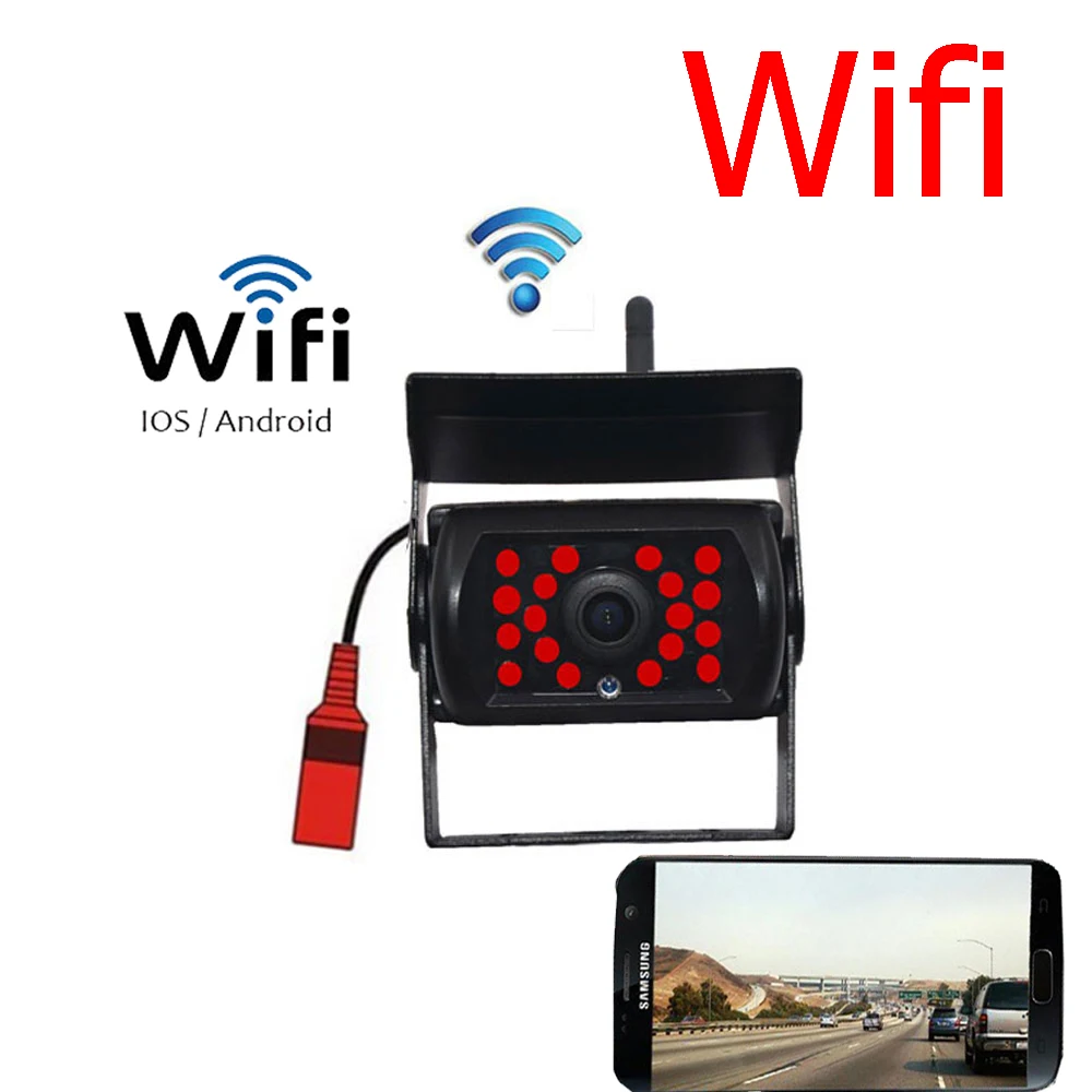 Wifi камера заднего вида Dash Cam 28 светодиодный ИК ночного видения Автомобильная