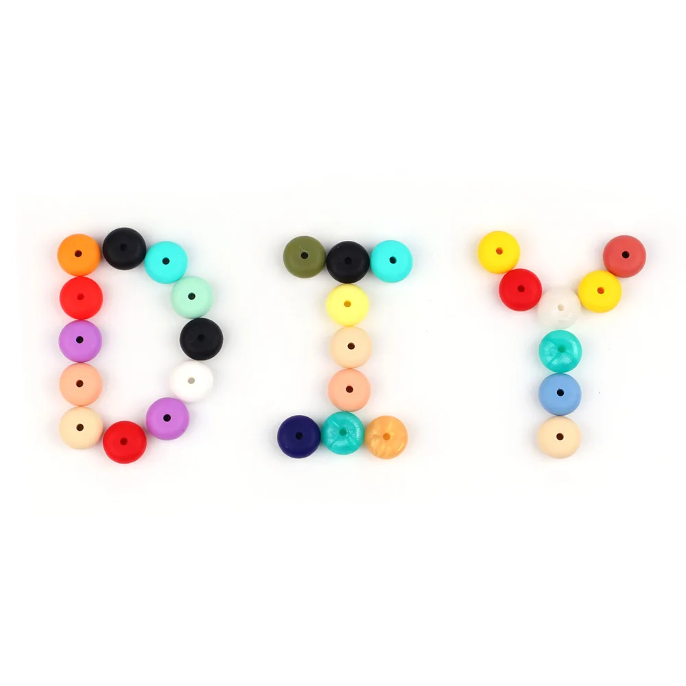 200 шт. силиконовые бусины счеты шарик Еда Класс сенсорных Детские Прорезыватели
