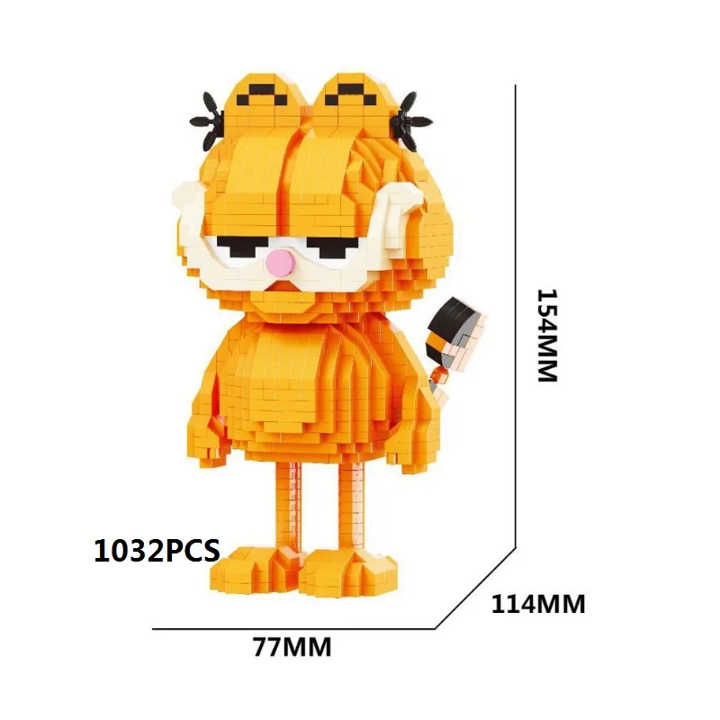 Balody мини-конструктор волшебный Забавный мультяшный Гарфилд кошка Коллекция