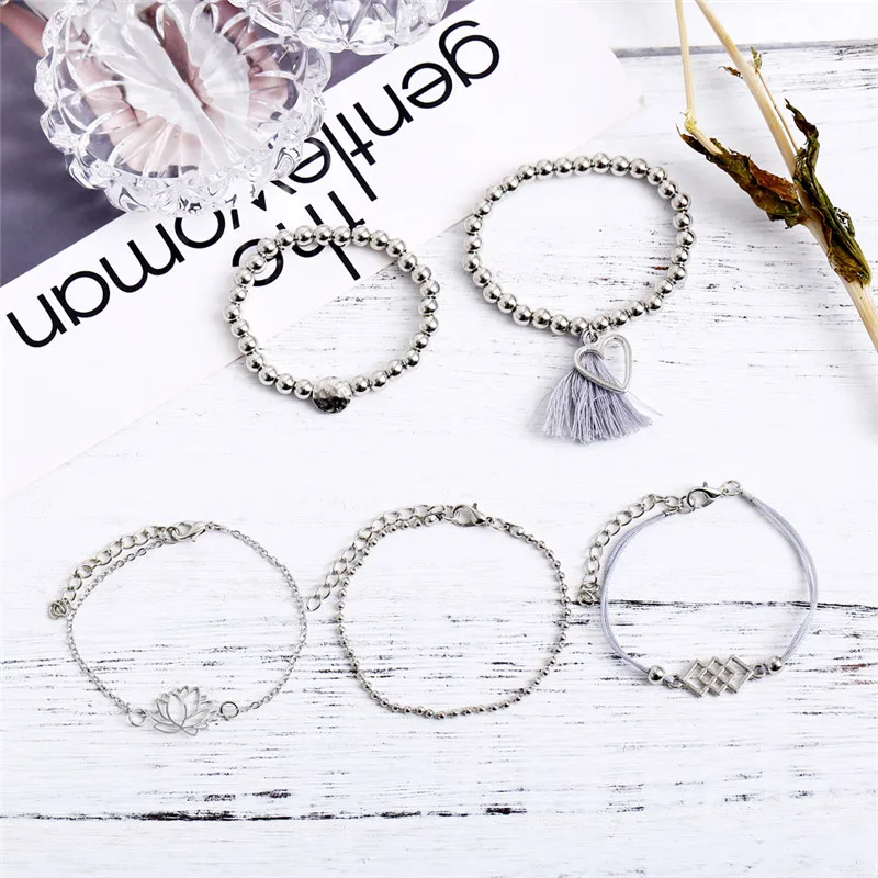 Богемные браслеты и искусственные бриллианты в стиле бохо очаровательный