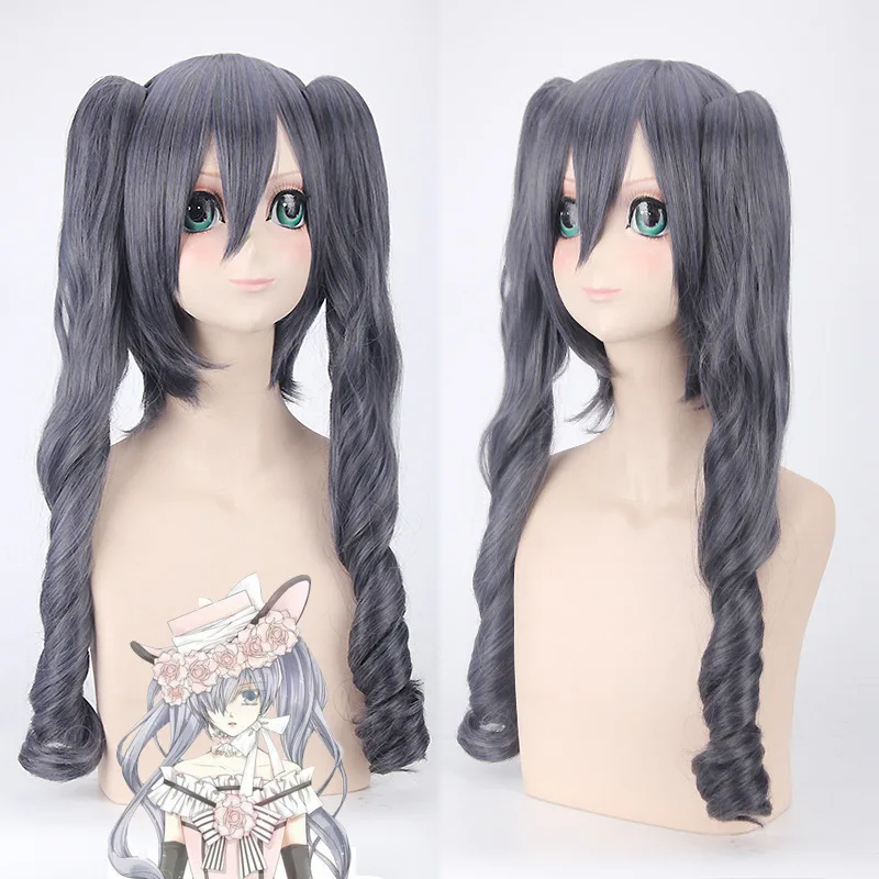 Kuroshitsuji Черный дворецкий Грелл Sutcliff Ciel Phantomhive Merlin косплей парик термостойкие