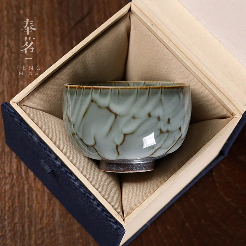 Керамика печи для обжига кунфу Чай одной чашки мастер чашка с чашкой Для