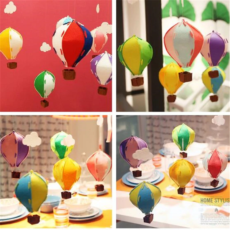 1 Набор 3D Красочные войлочные воздушные шары украшения флаг для дома День