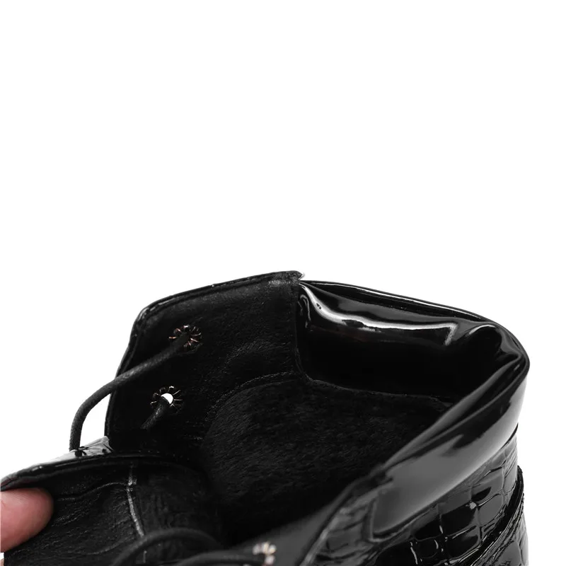 Женские ботильоны на шнуровке винно-красные черные в готическом стиле