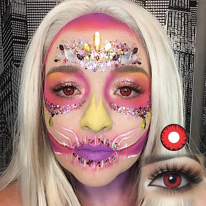 2 шт./пара Косплэй контактные линзы для глаз Хэллоуин Сумерки косметический